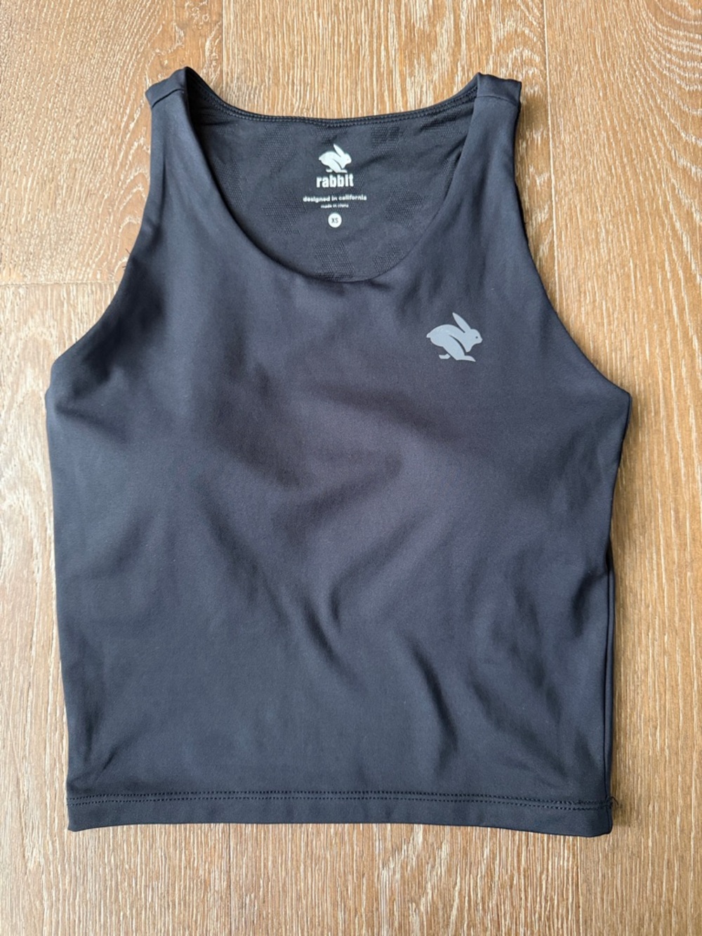 rabbit Black Athletic Crop bra Tank